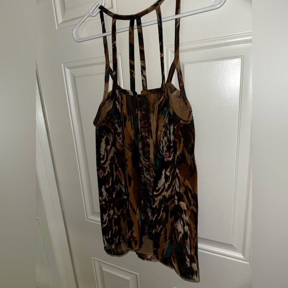 Rock & Republic Brown and Black Backless Camisole